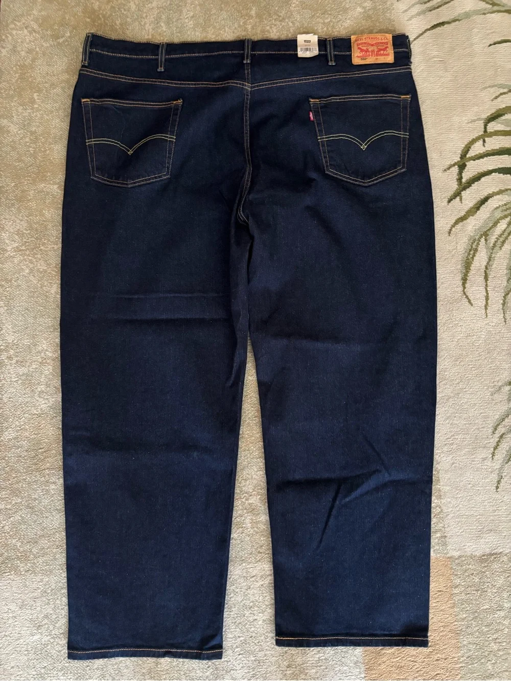 Levi’s 550 Relaxed Fit Jeans Men’s 50x30 Dark Wash Stretch Big Tall NWT